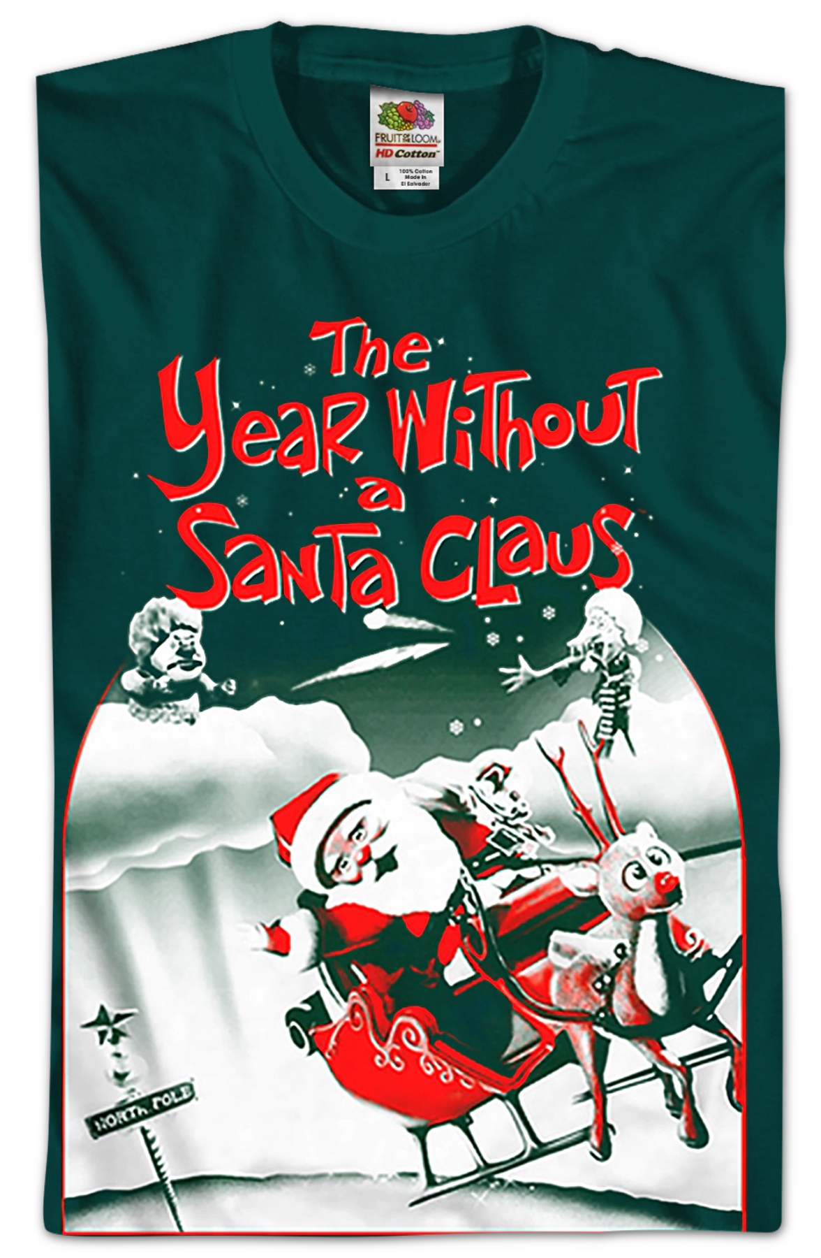 Green Poster The Year Without A Santa Claus T-Shirt