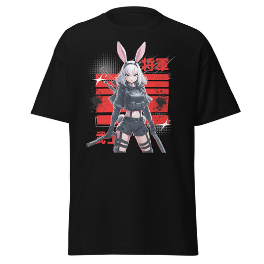 Harajuku Anime Bunny Girl Cyberpunk Warrior T-Shirt