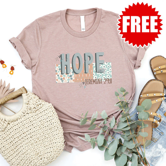 Hope Tee - Heather Pink Gravel - 0