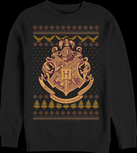 Hogwarts Faux Ugly Christmas Sweater Harry Potter Sweatshirt