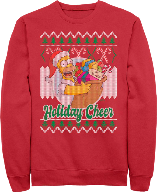 Holiday Cheer Simpsons Sweatshirt