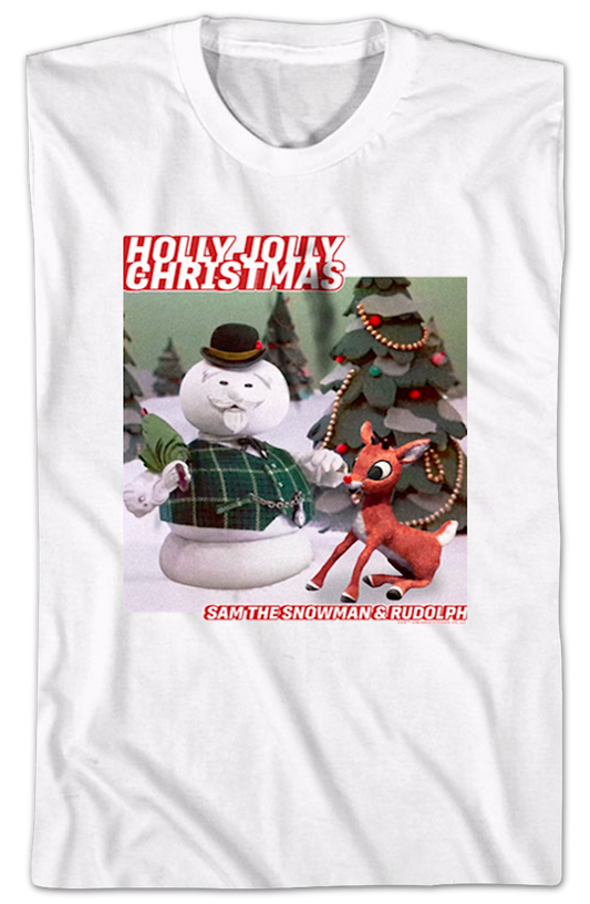 Holly Jolly Christmas Rudolph The Red Nosed Reindeer T-Shirt