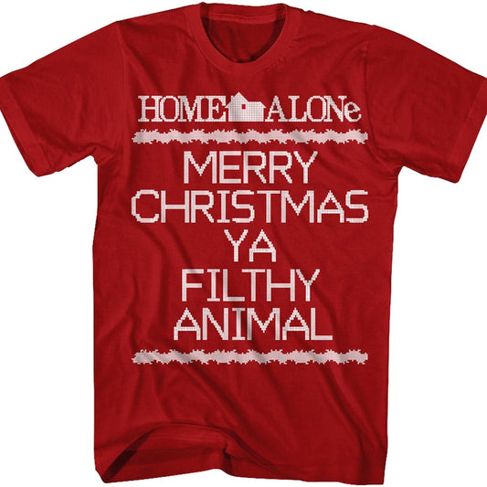 Home Alone Merry Christmas Ya Filthy Animal Christmas T-Shirt