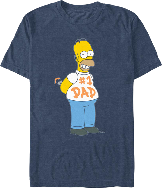 Homer Simpson #1 Dad Simpsons T-Shirt