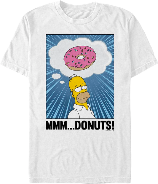 Homer Simpson Mmm Donuts Simpsons T-Shirt
