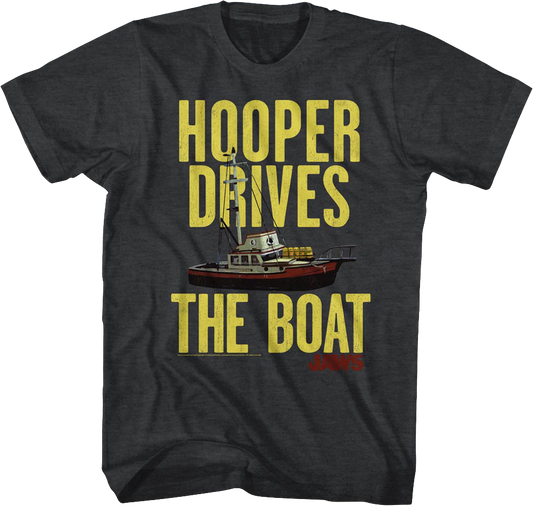 Hooper Drives The Boat Jaws T-Shirt