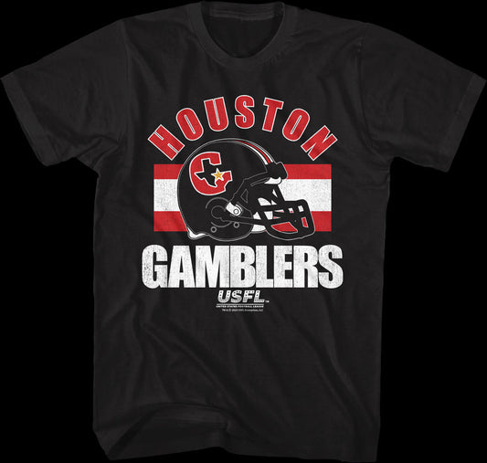 Houston Gamblers Helmet USFL T-Shirt