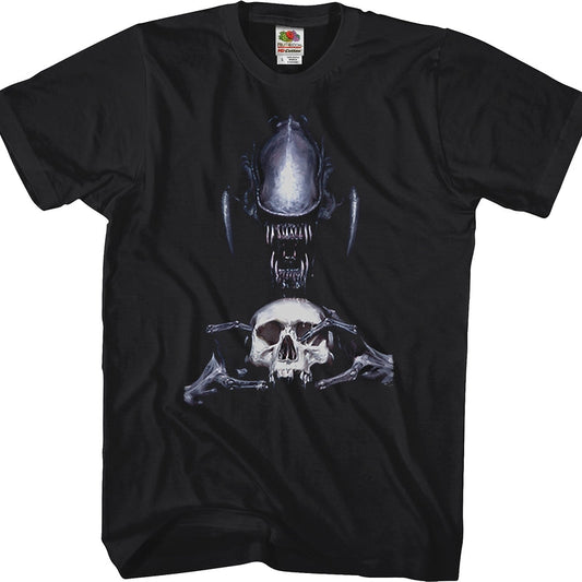 Human Skull Alien T-Shirt
