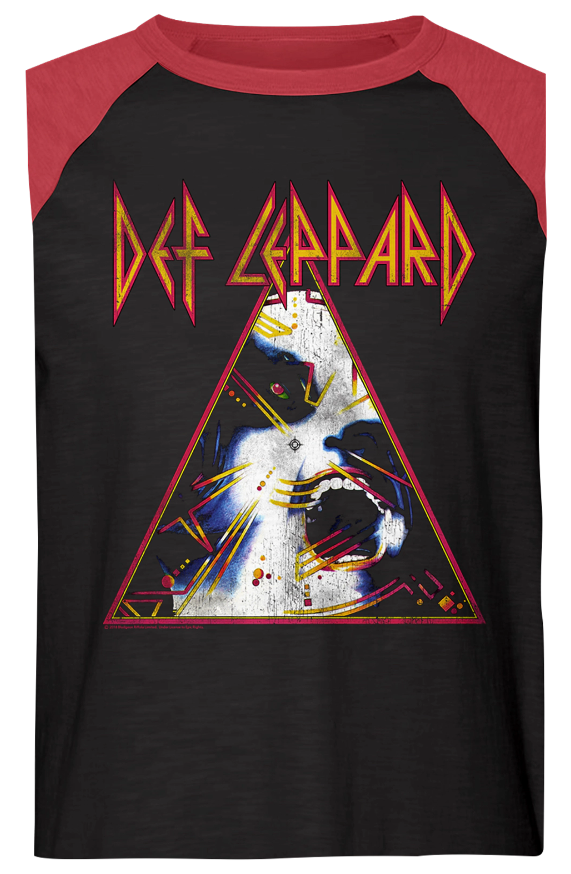 Hysteria Def Leppard Raglan Baseball Shirt