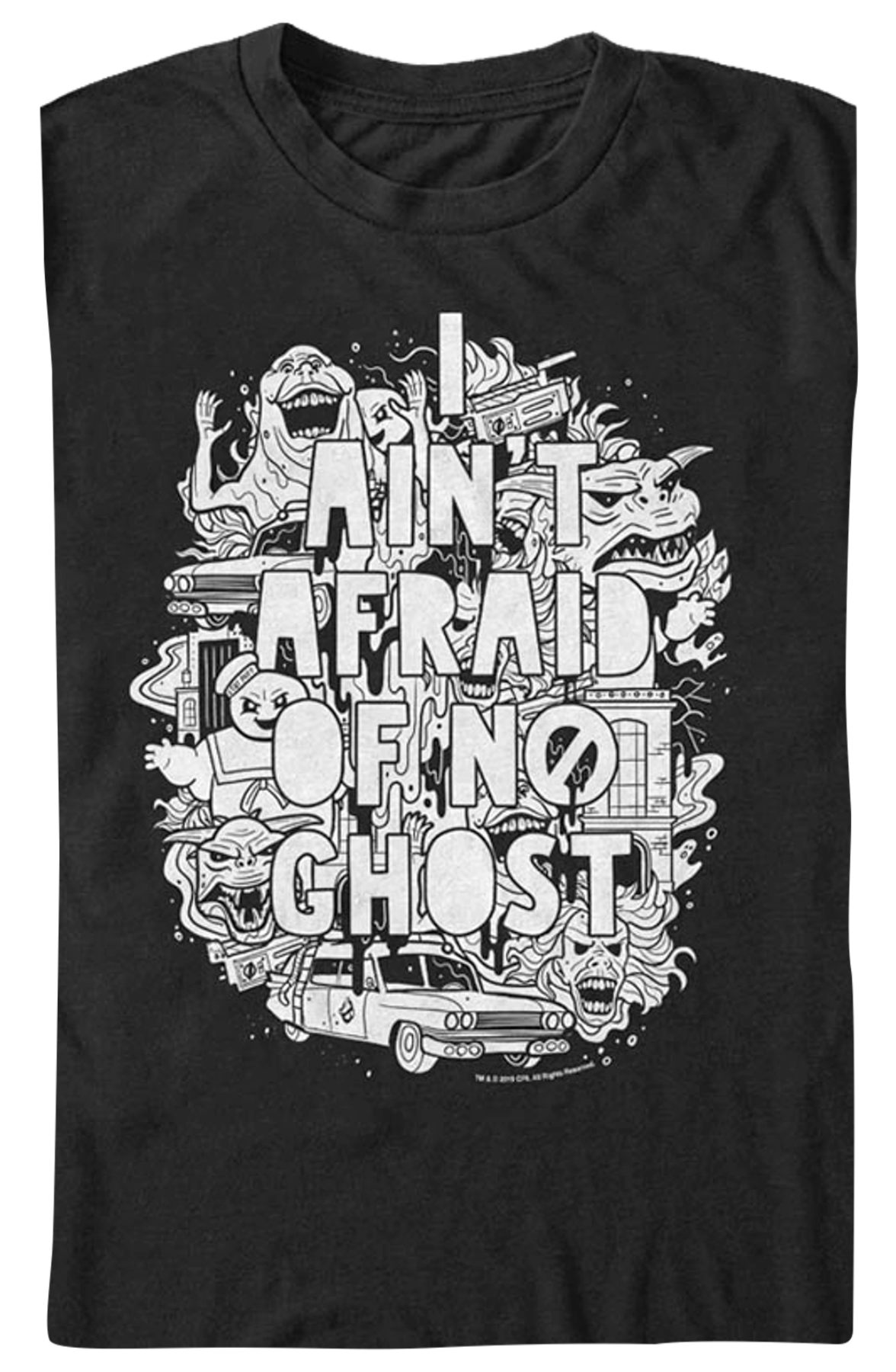I Ain't Afraid Of No Ghost Sketch Ghostbusters T-Shirt