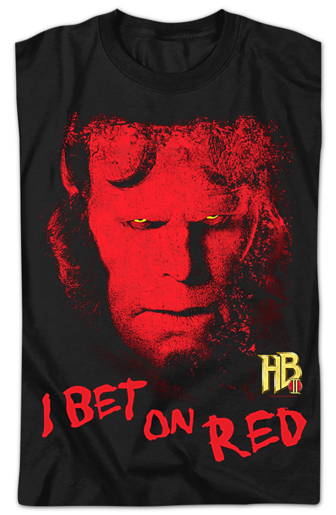 I Bet On Red Hellboy T-Shirt
