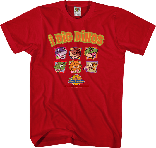 I Dig Dinos Land Before Time T-Shirt