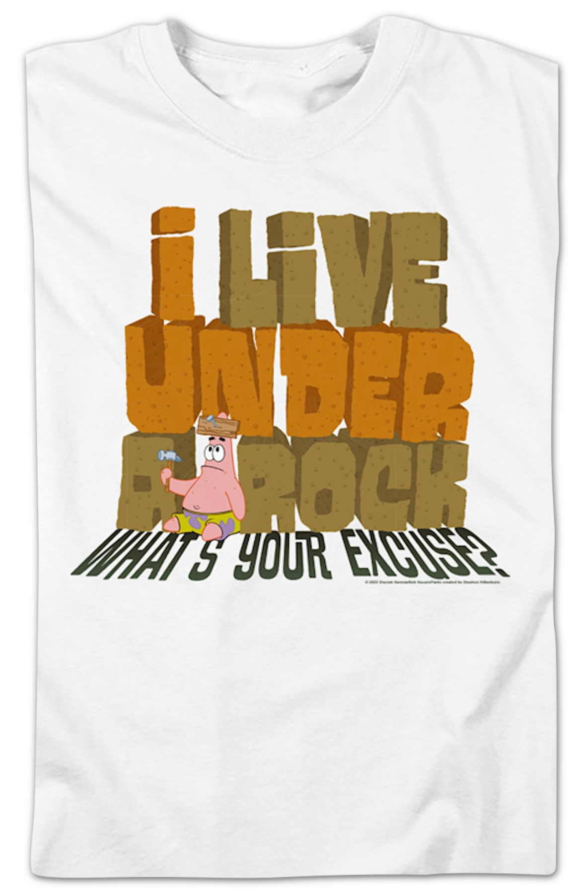 I Live Under A Rock SpongeBob SquarePants T-Shirt