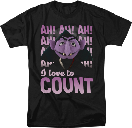 I Love To Count Sesame Street T-Shirt