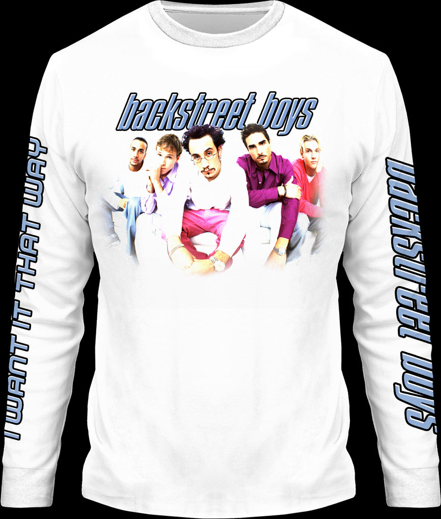 I Want It That Way Backstreet Boys Long Sleeve Shirt