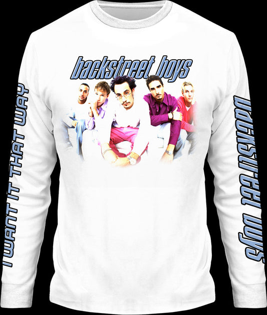 I Want It That Way Backstreet Boys Long Sleeve Shirt