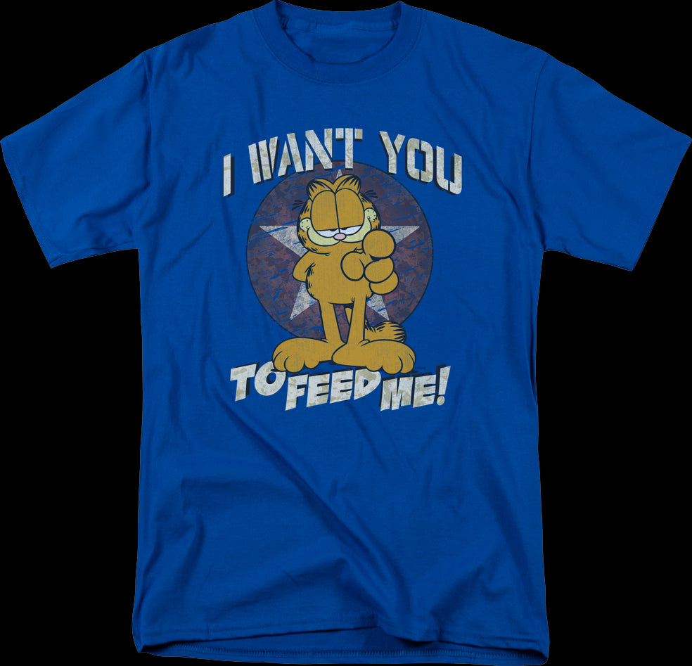 I Want You To Feed Me Garfield T-Shirt