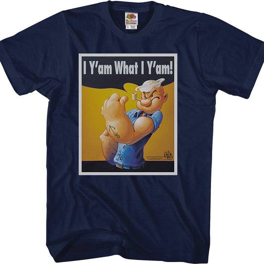 I Y'am What I Y'am Poster Popeye T-Shirt