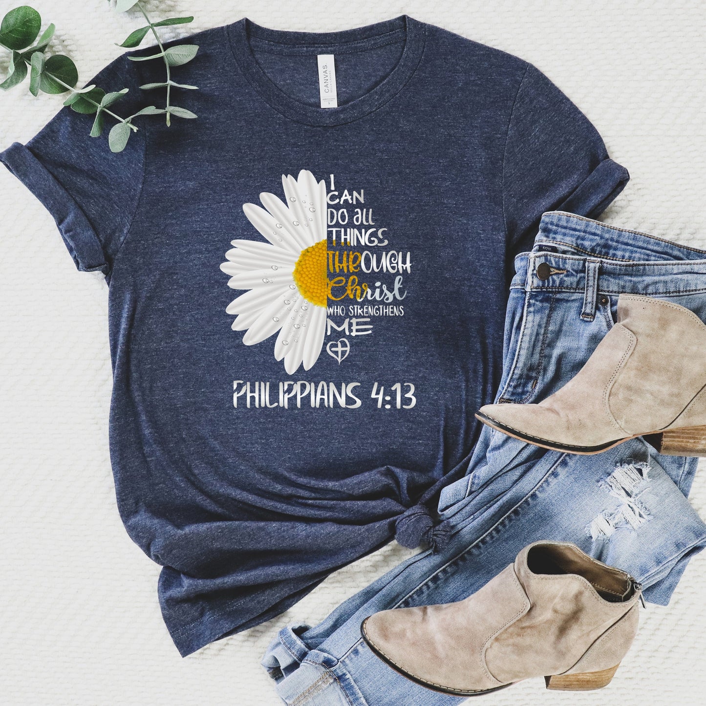 I Can Do All Things Daisy Tee