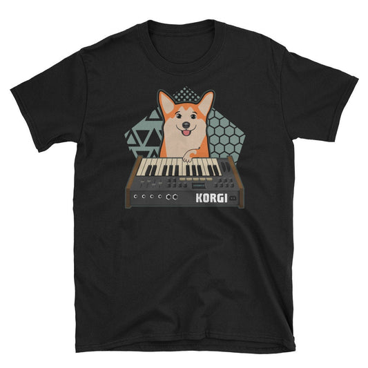 Funny Synthesizer T-Shirt For Corgi Dog Lover