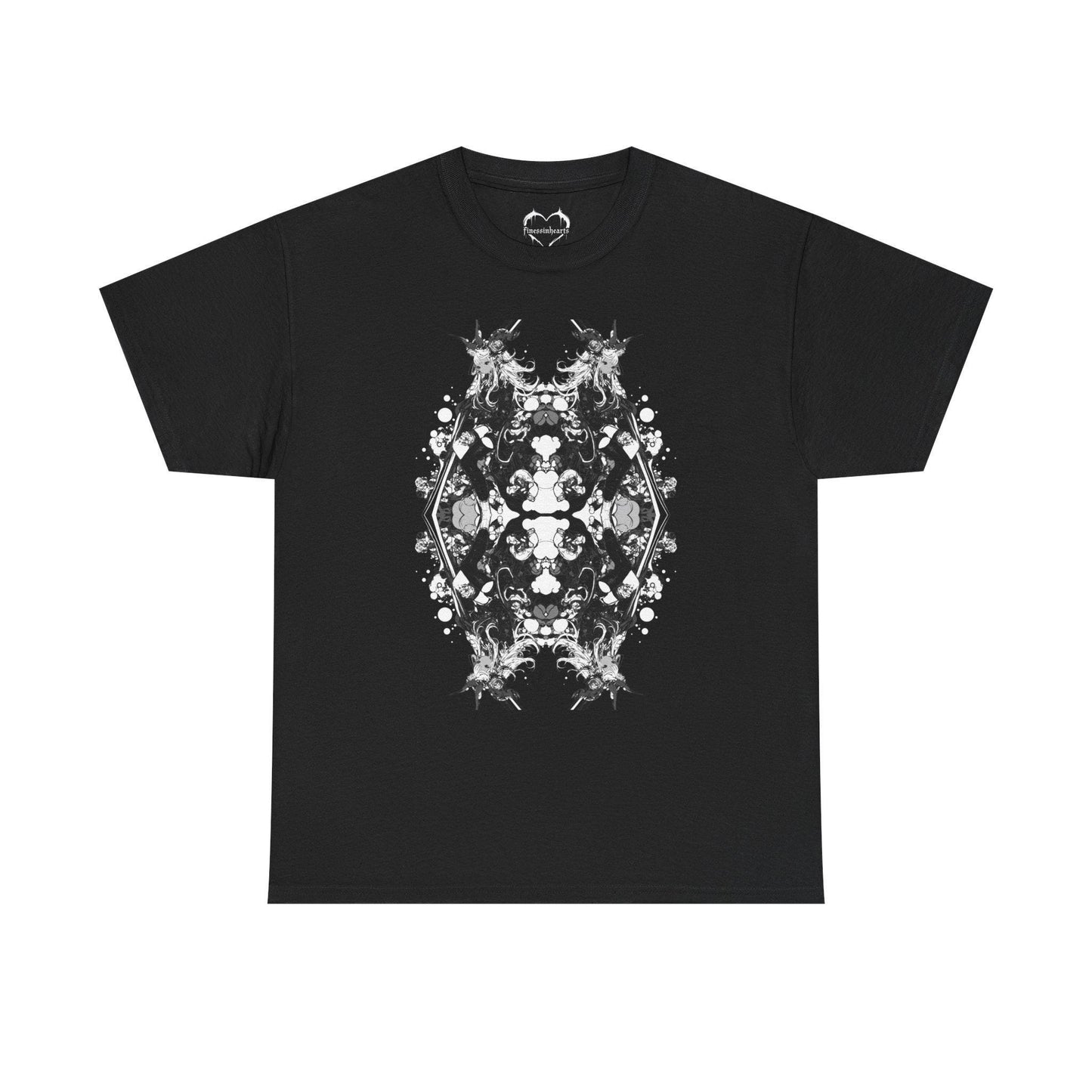 B&W Chrome Girl Kaleidoscope T | Graphic Tee | Streetwear | Graphic Tee | Casual Apparel | Streetwear Shirt | Trippy T Shirt | Unisex Tee