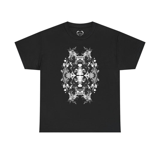 B&W Chrome Girl Kaleidoscope T | Graphic Tee | Streetwear | Graphic Tee | Casual Apparel | Streetwear Shirt | Trippy T Shirt | Unisex Tee