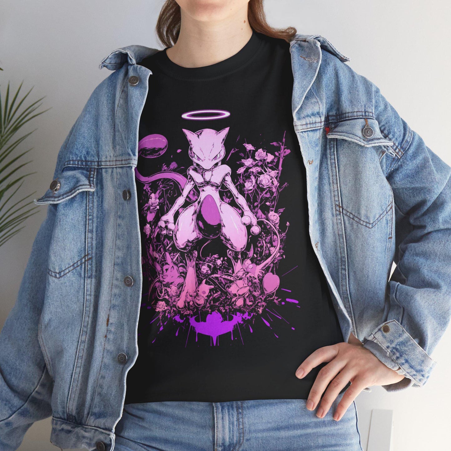 Mewtwo TShirt | Graphic Tee | Anime Streetwear | Mewtwo Tee | Anime Tee | Casual Apparel | Streetwear Shirt | Trippy T Shirt | Unisex Tee