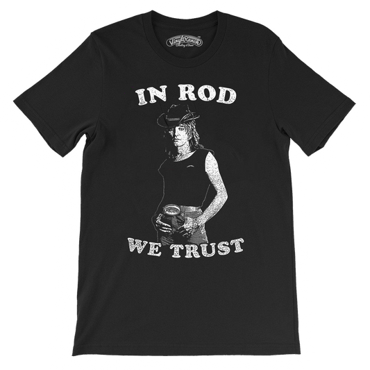 In Rod We Trust Black Unisex Tee