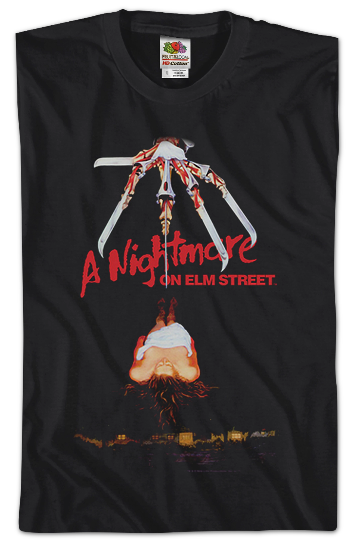 Italian Movie Poster Nightmare On Elm Street T-Shirt