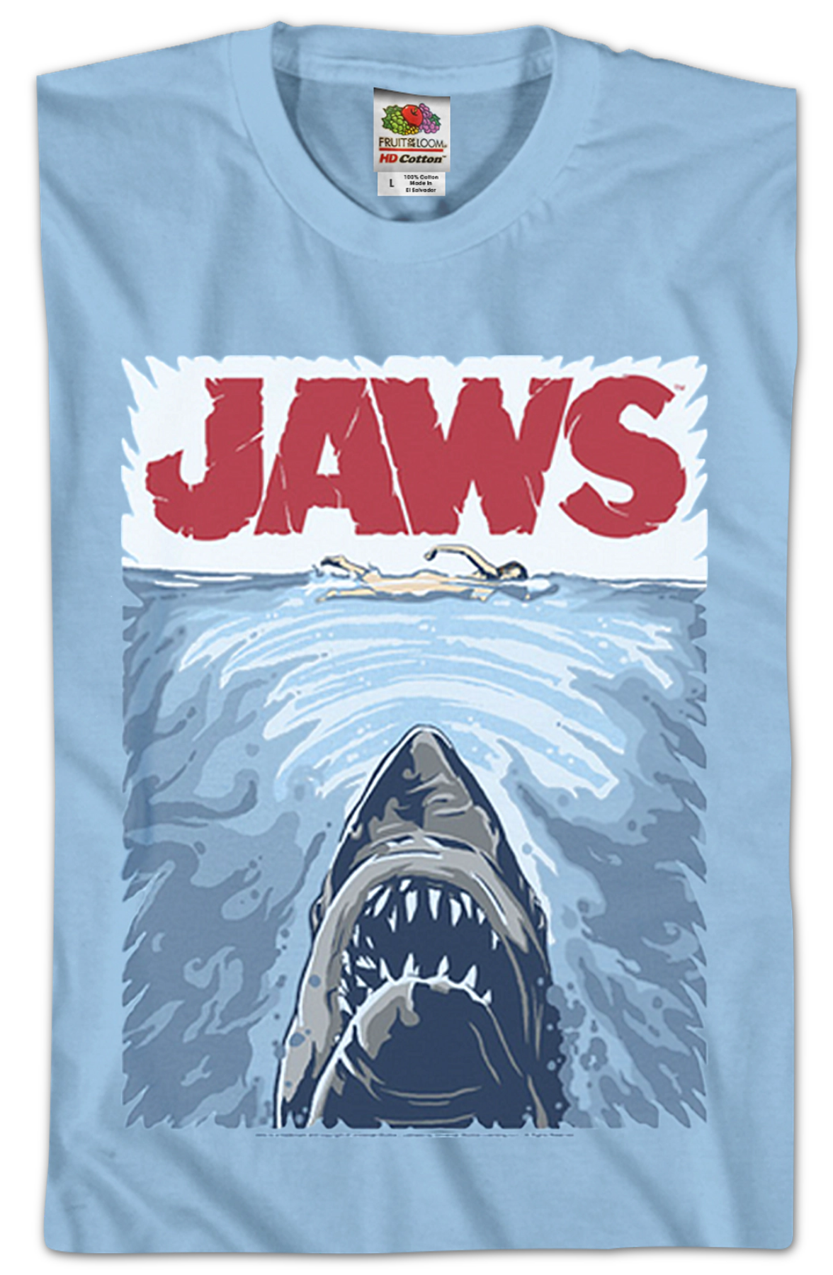 JAWS Graphic Poster Art T-Shirt