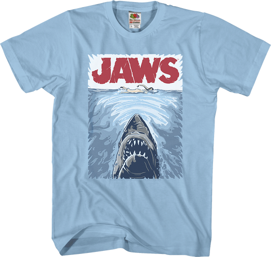 JAWS Graphic Poster Art T-Shirt