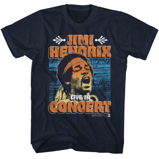 Jimi Hendrix In Concert Poster T-Shirt