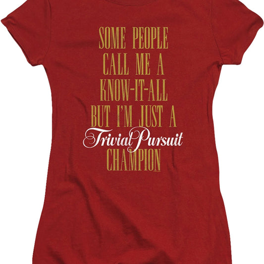 Ladies Trivial Pursuit Champion Shirt