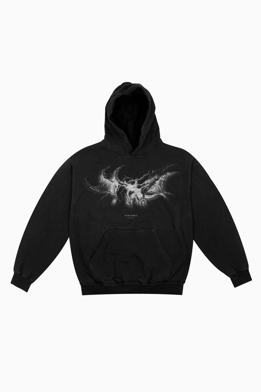 Kaisel Box Hoodie - Black