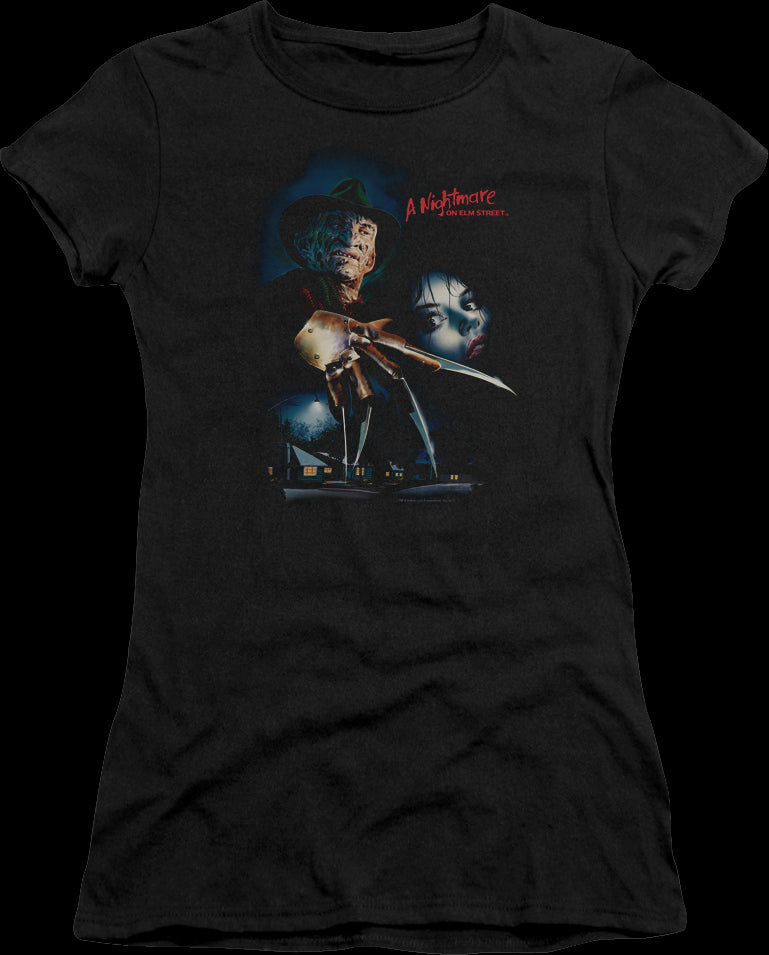 Ladies Poster Nightmare On Elm Street Shirt