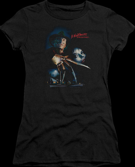 Ladies Poster Nightmare On Elm Street Shirt
