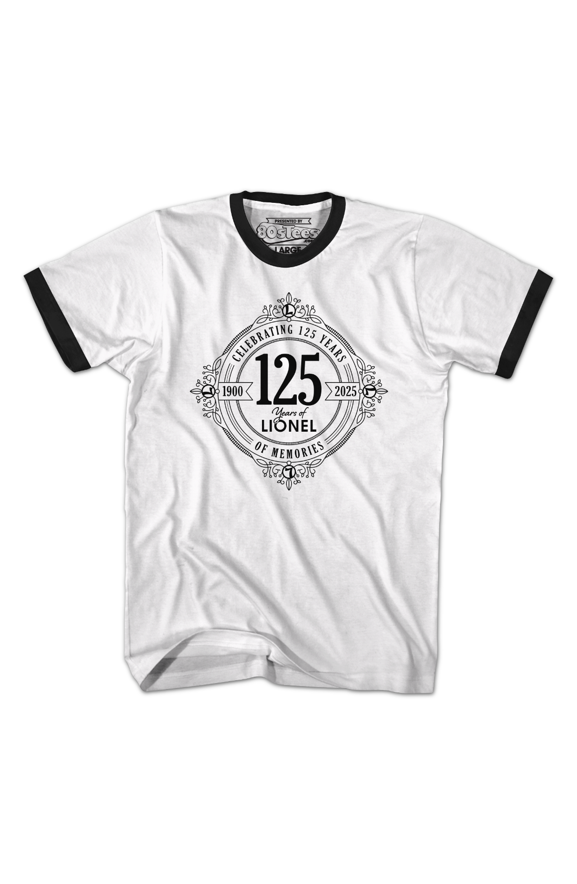 Celebrating 125 Years Of Memories Lionel Trains Ringer Shirt