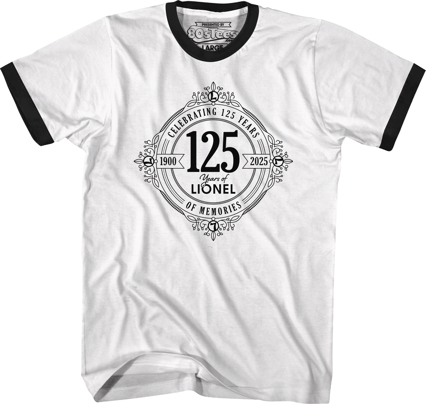 Celebrating 125 Years Of Memories Lionel Trains Ringer Shirt
