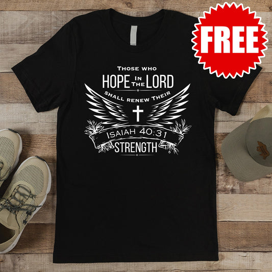 Hope in the Lord Tee - Black - 0