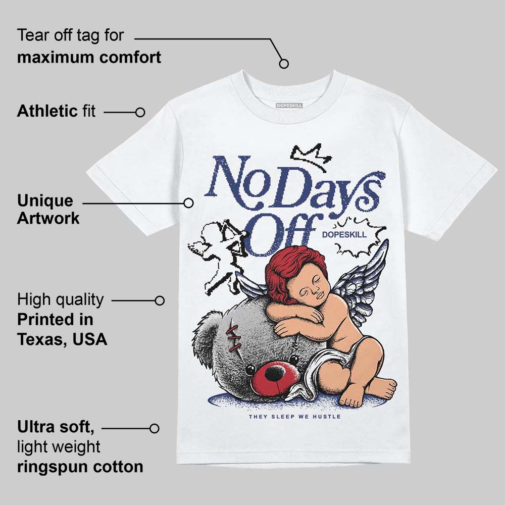 Rare Air Deep Royal Blue 1s DopeSkill T-Shirt New No Days Off Graphic