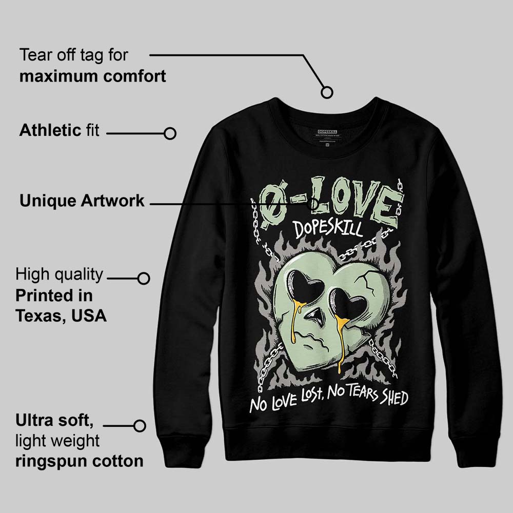 Seafoam 4s 2025 DopeSkill Sweatshirt Crying Heart Graphic