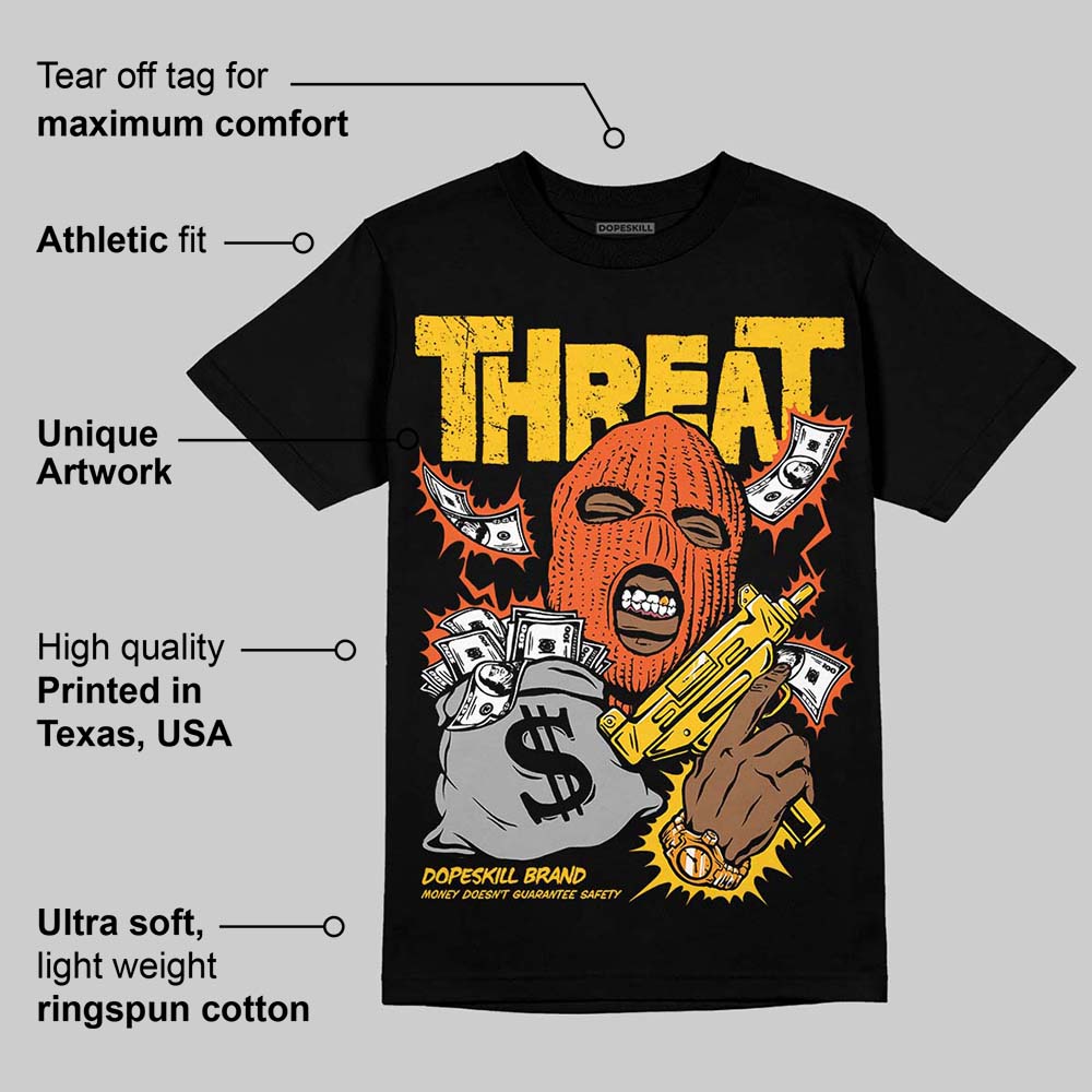 Yellow Collection DopeSkill T-Shirt Under Threat Graphic