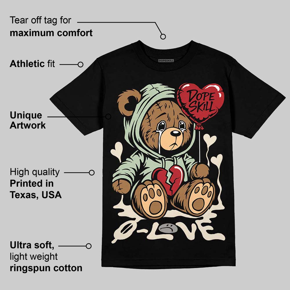 Seafoam 4s 2025 DopeSkill T-Shirt Broken Bear Graphic