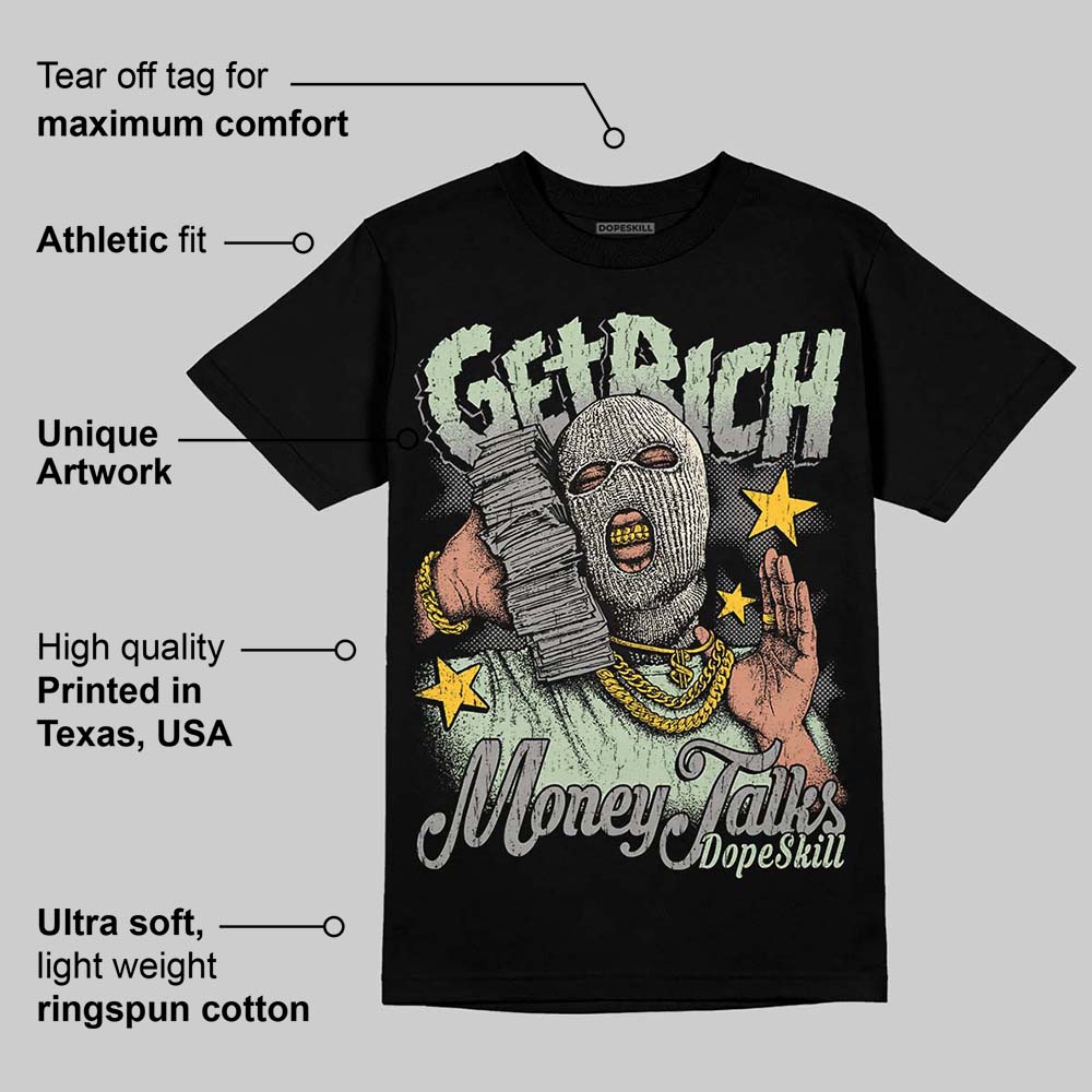 Seafoam 4s 2025 DopeSkill T-Shirt Get Rich Graphic
