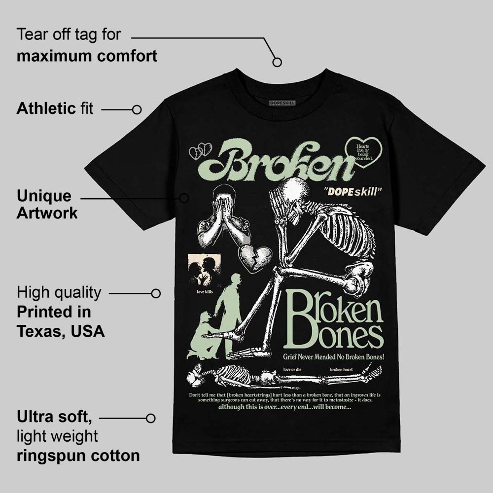 Seafoam 4s 2025 DopeSkill T-Shirt Broken Bones Graphic