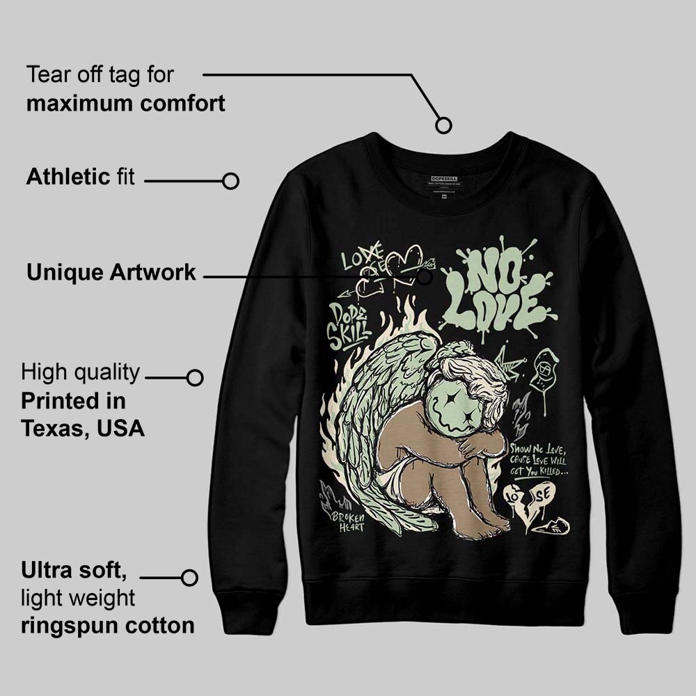 Seafoam 4s 2025 DopeSkill Sweatshirt No Love Graphic