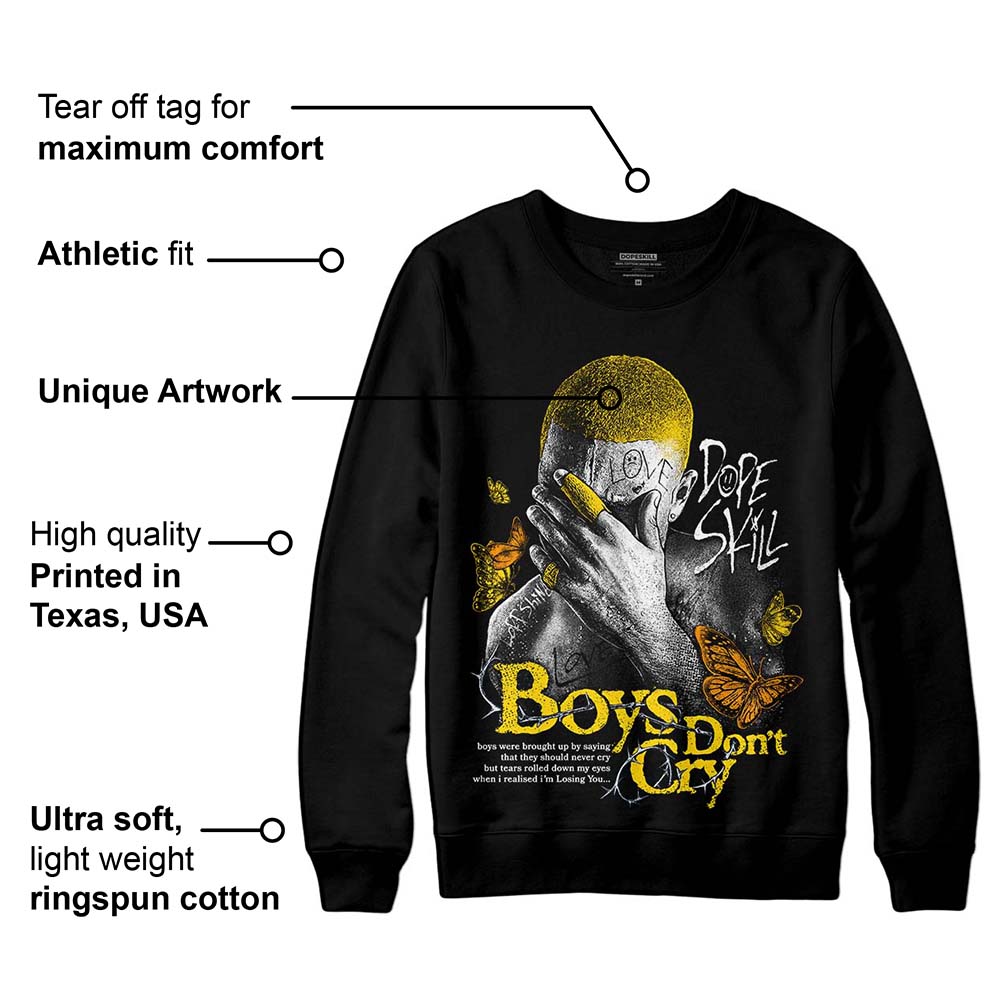 Yellow Ochre 6s DopeSkill Sweatshirt Boys Don't Cry Graphic