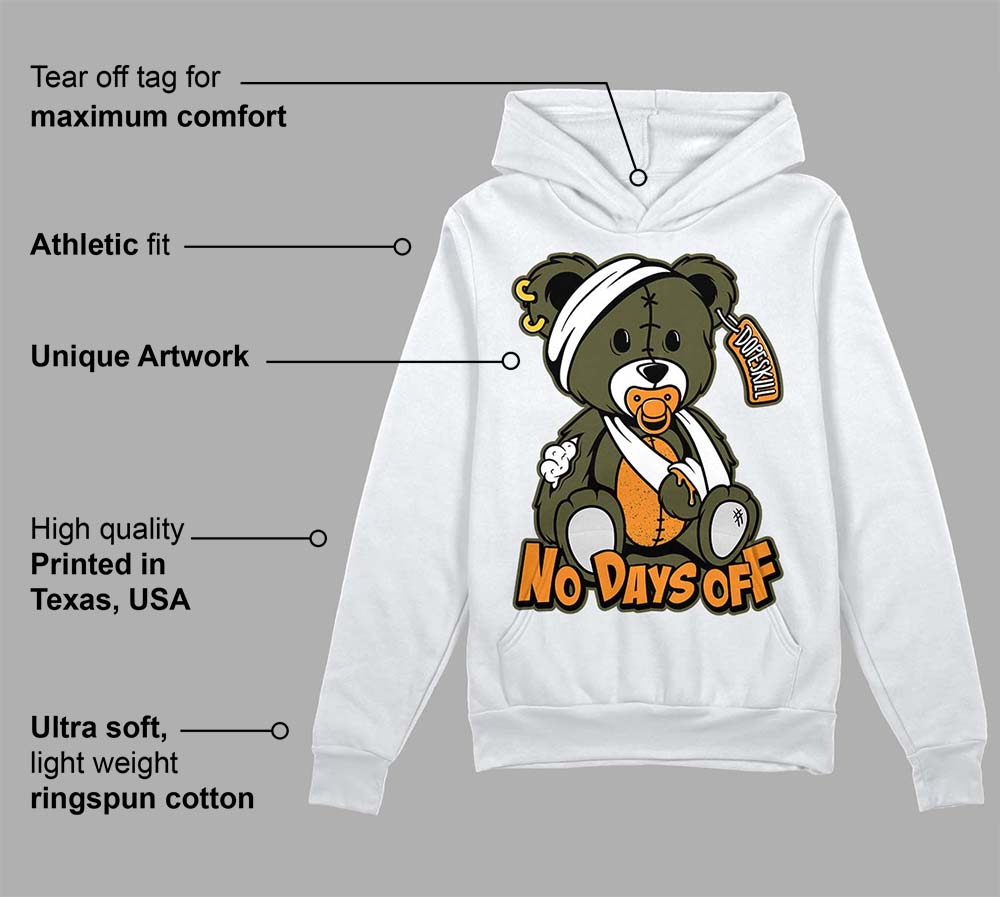 Olive 5s DopeSkill Hoodie Sweatshirt Hurt Bear Graphic