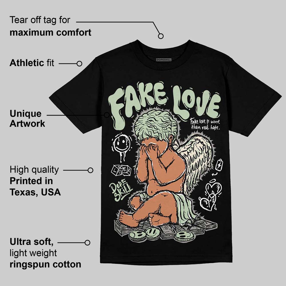 Seafoam 4s 2025 DopeSkill T-Shirt False Love Graphic