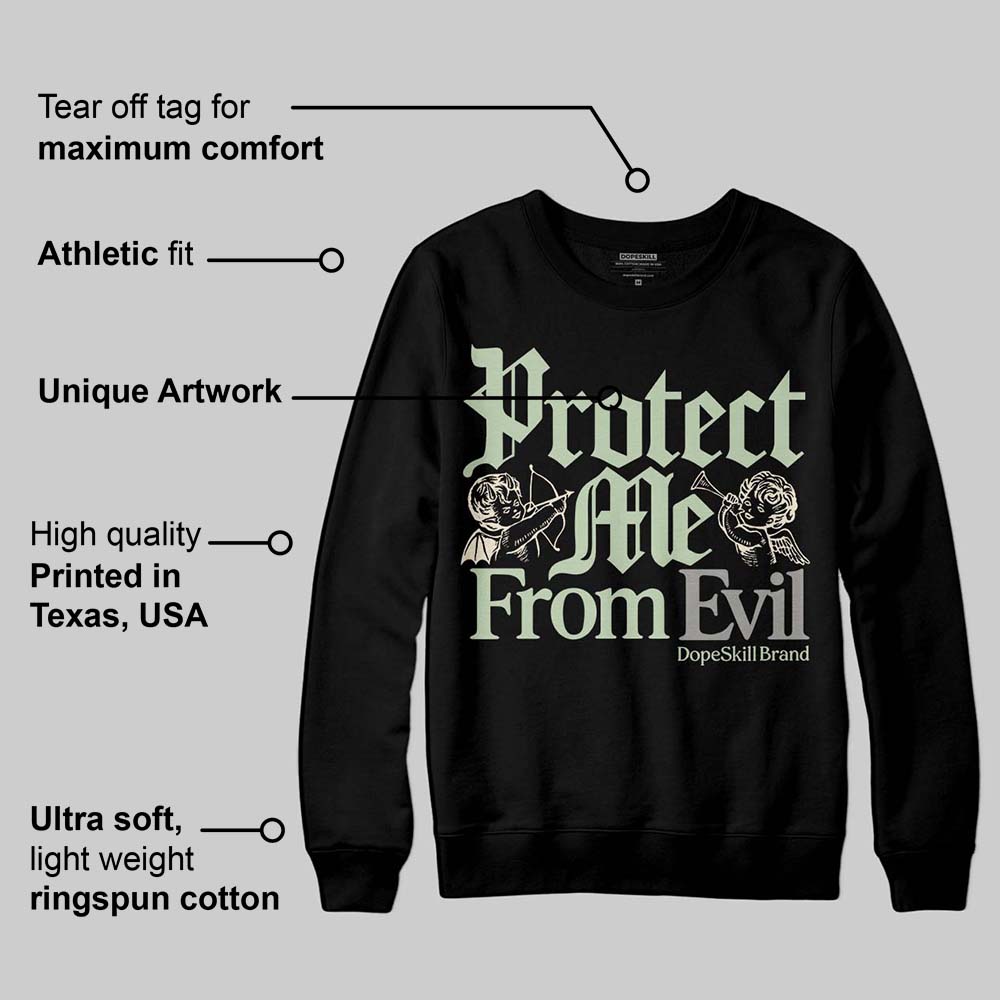 Seafoam 4s 2025 DopeSkill Sweatshirt Protect Me From Evil Graphic